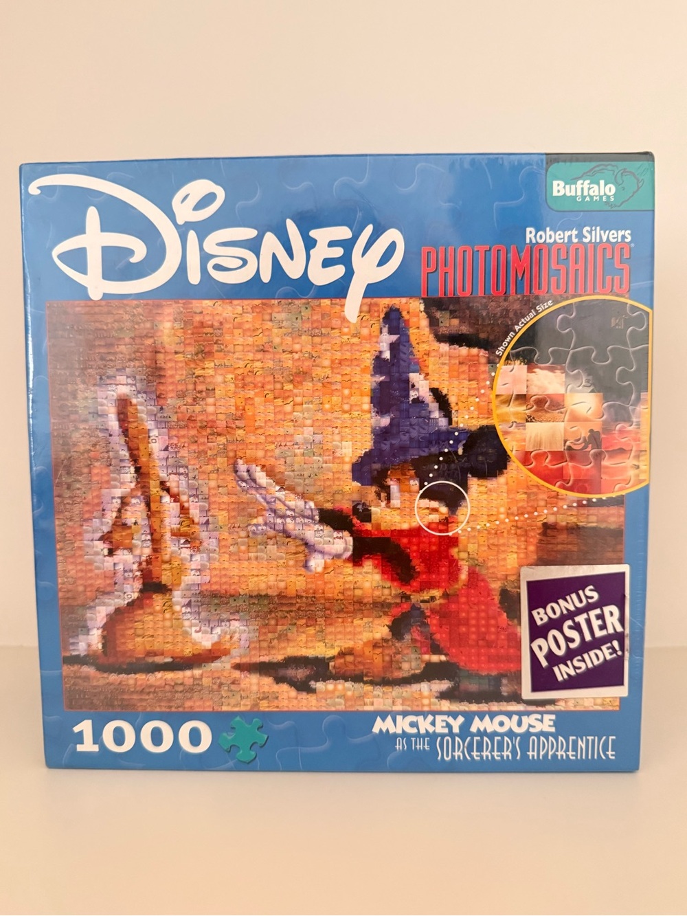 Disney Mickey Mouse Photomosics Sorcerer's Apprentice 1000 Piece Jigsaw Puzzle